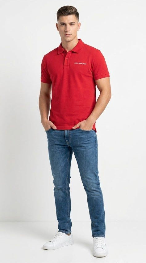 Calvin Klein Red Polo T-Shirt