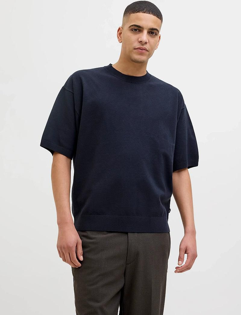 Jack&jones Navy Knitted T-Shirt