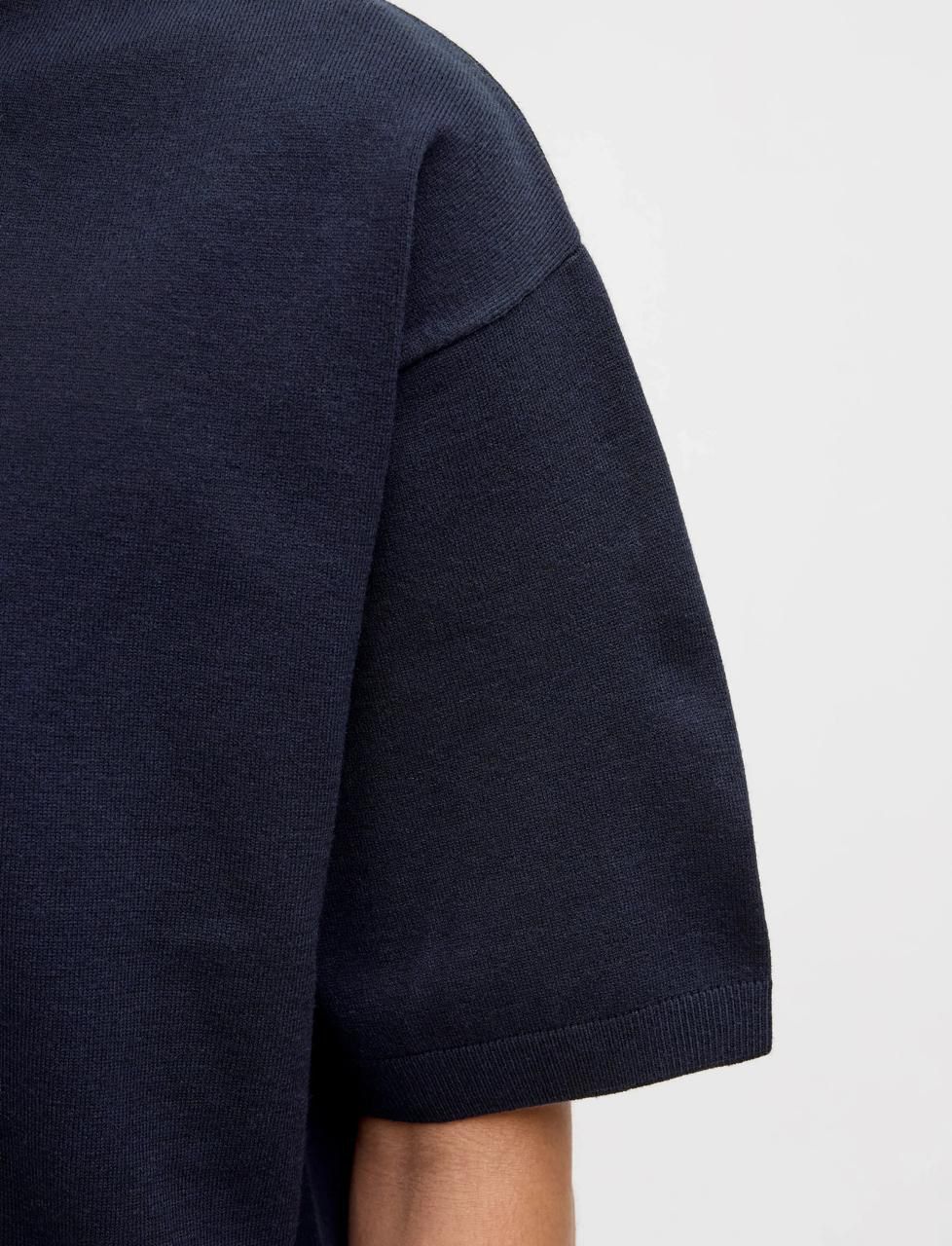 Jack&jones Navy Knitted T-Shirt