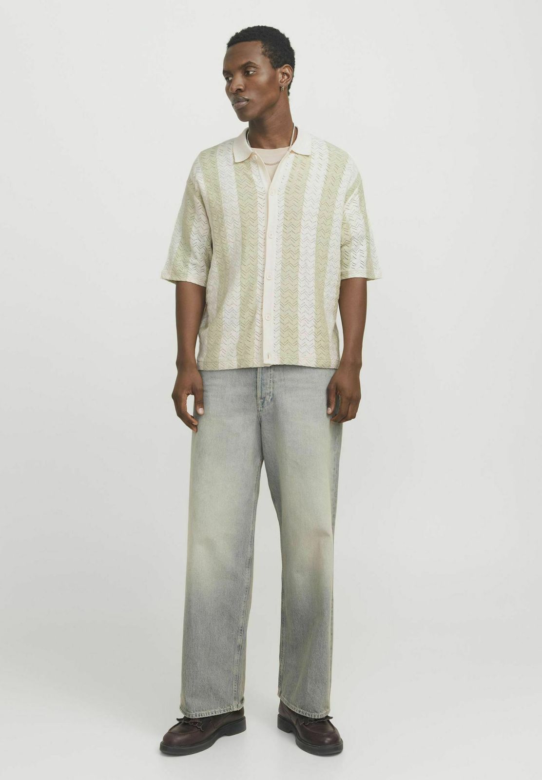 Jack&jones Mint Knitted Shirt