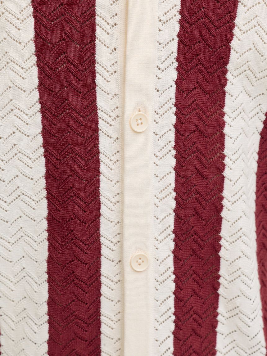 Jack&jones Burgundy Knitted Shirt