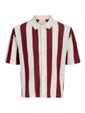 Jack&jones Burgundy Knitted Shirt