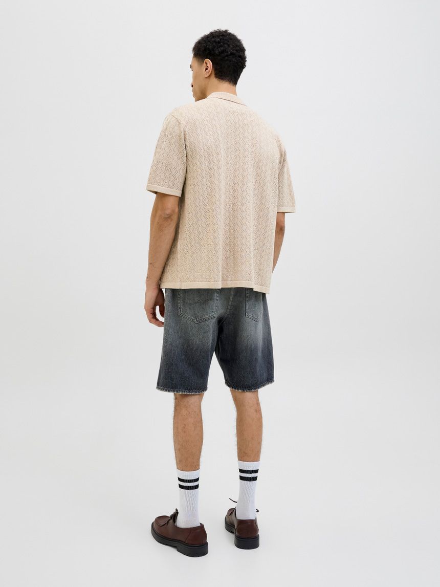 Jack&jones Beige Knitted Shirt