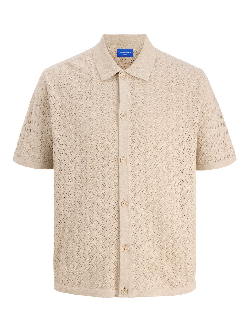 Jack&jones Beige Knitted Shirt