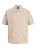 Jack&jones Beige Knitted Shirt