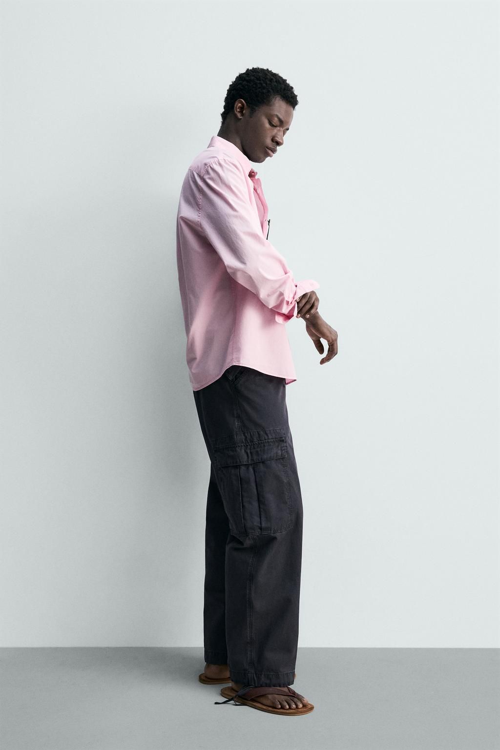 Zara Pink Oxford Shirt