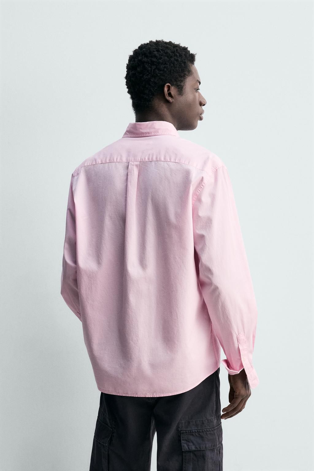 Zara Pink Oxford Shirt