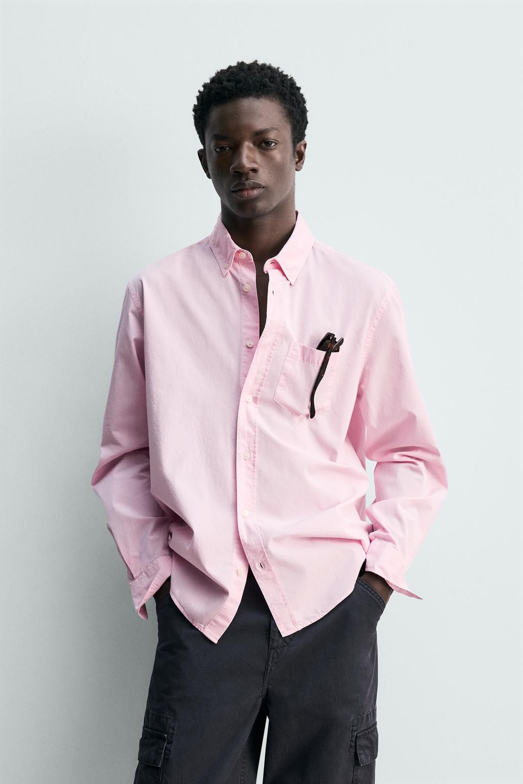 Zara Pink Oxford Shirt