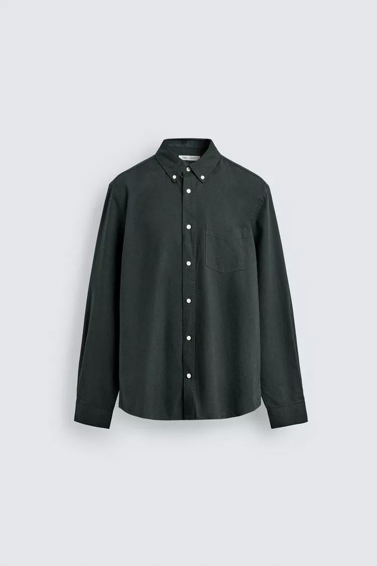 Zara Dark Grey Oxford Shirt