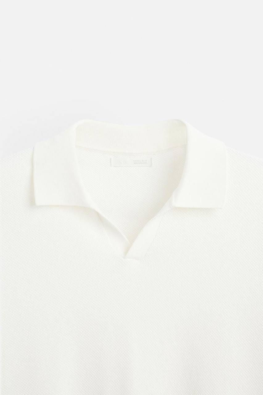 Zara White Knitted T-Shirt