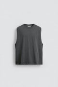 Zara Grey Loosefit Sleeveless Tee