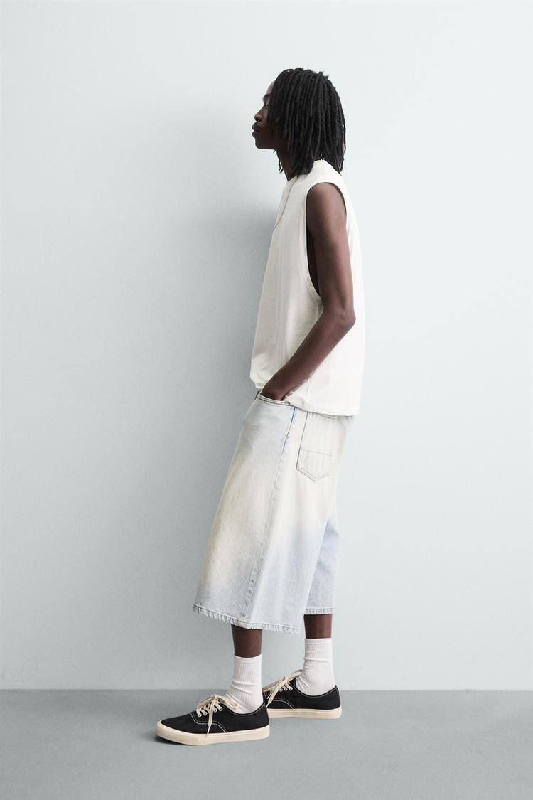 Zara White Loosefit Sleeveless Tee