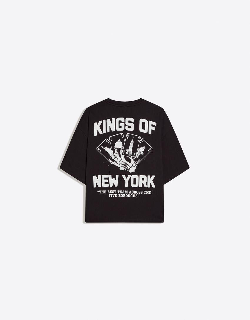 Bershka Black Oversized T-Shirt