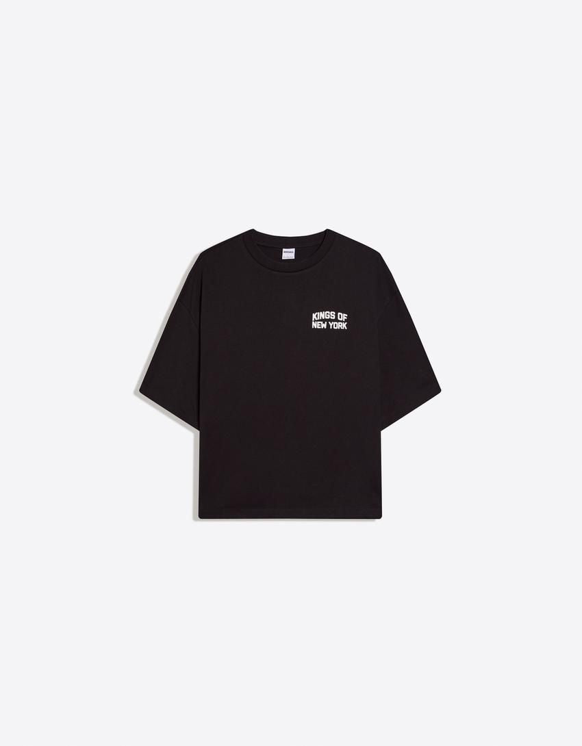Bershka Black Oversized T-Shirt