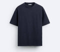 Zara Basic Oversized Navy T-Shirt