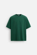Zara Basic Oversized Green T-Shirt