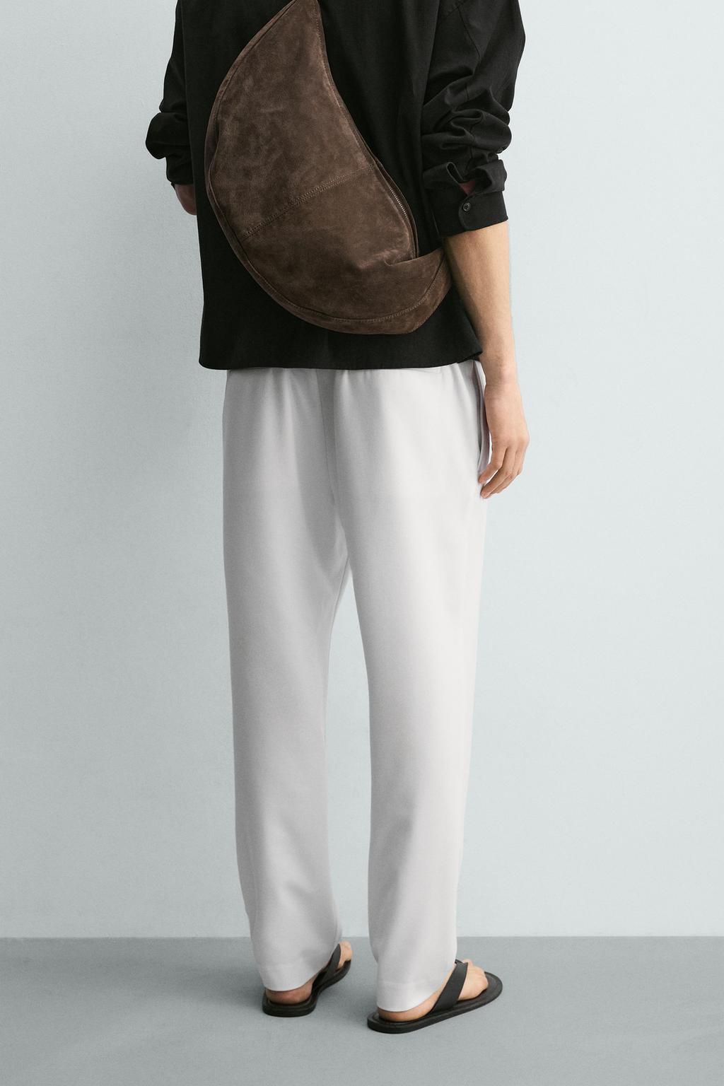 Zara White Comfort Jogger