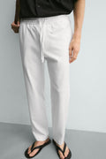 Zara White Comfort Jogger