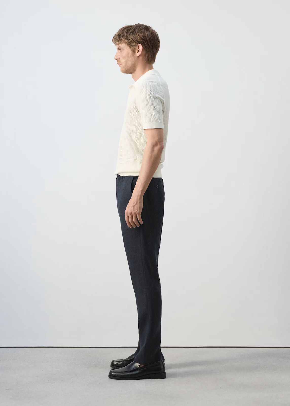 Mango Black Linen Pants