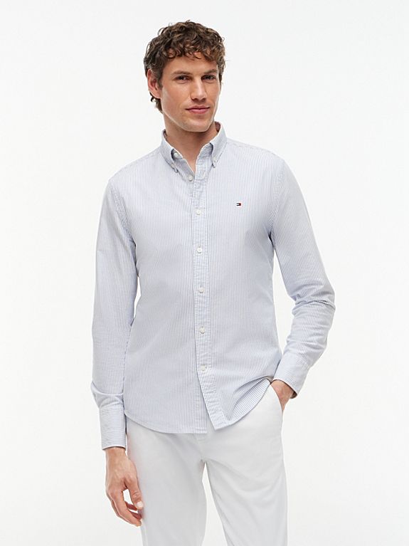 Tommy Hilfiger Baby Blue Striped Shirt