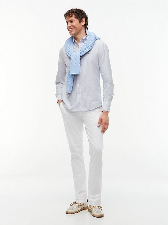 Tommy Hilfiger Baby Blue Striped Shirt