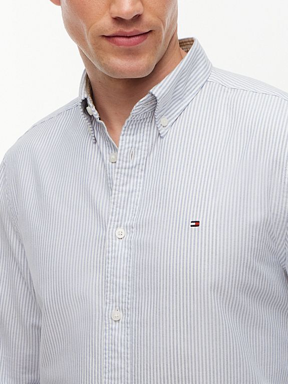 Tommy Hilfiger Baby Blue Striped Shirt