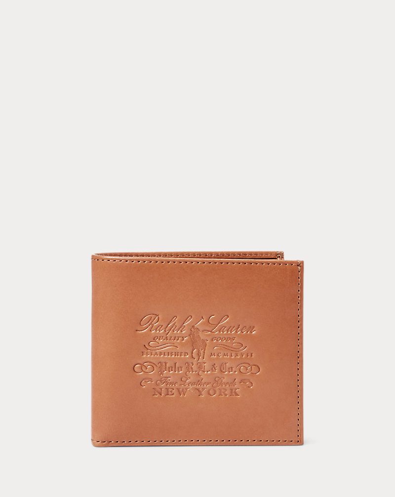 Polo Ralph Lauren Brown Heritage Leather Billfold Wallet