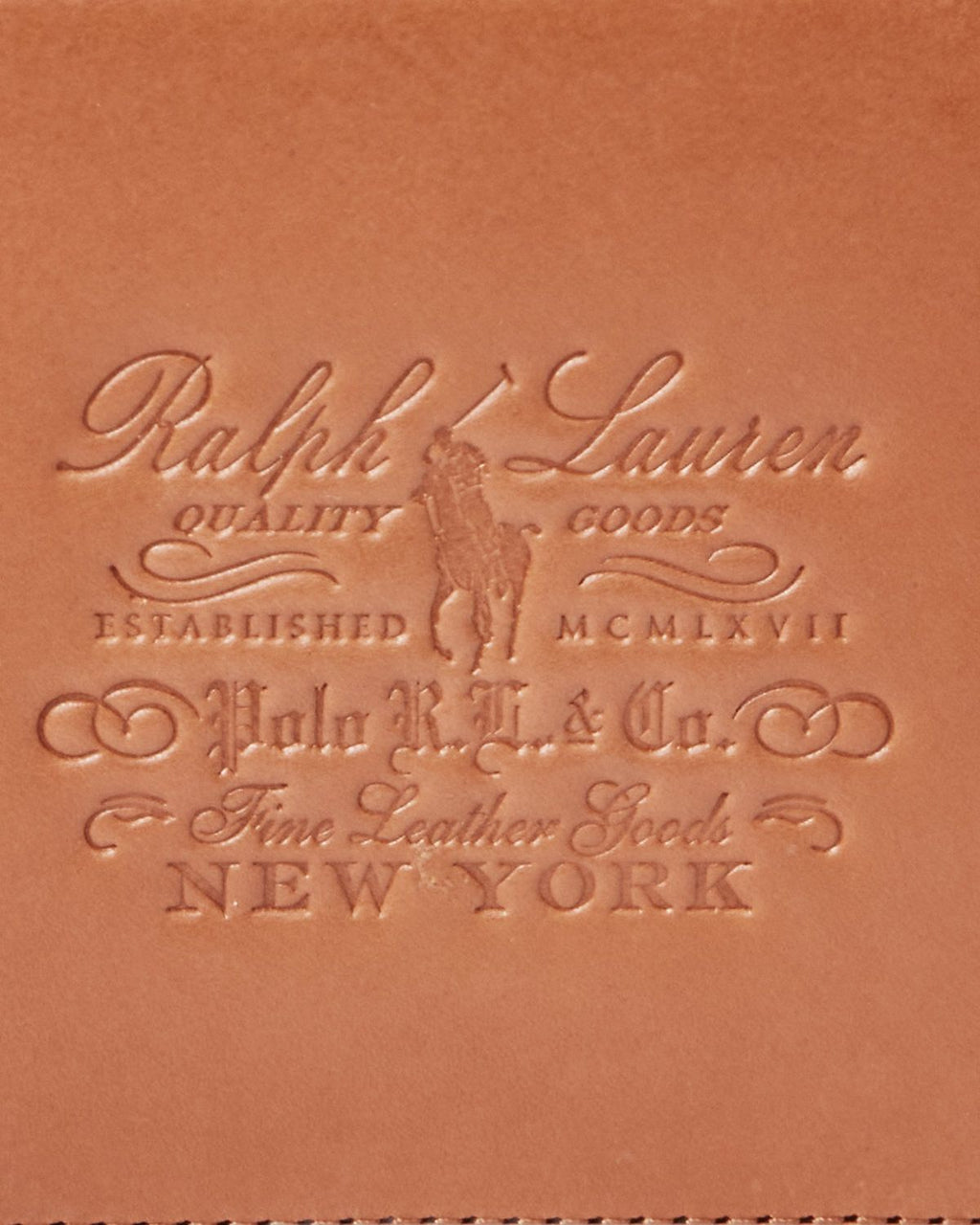 Polo Ralph Lauren Brown Heritage Leather Billfold Wallet