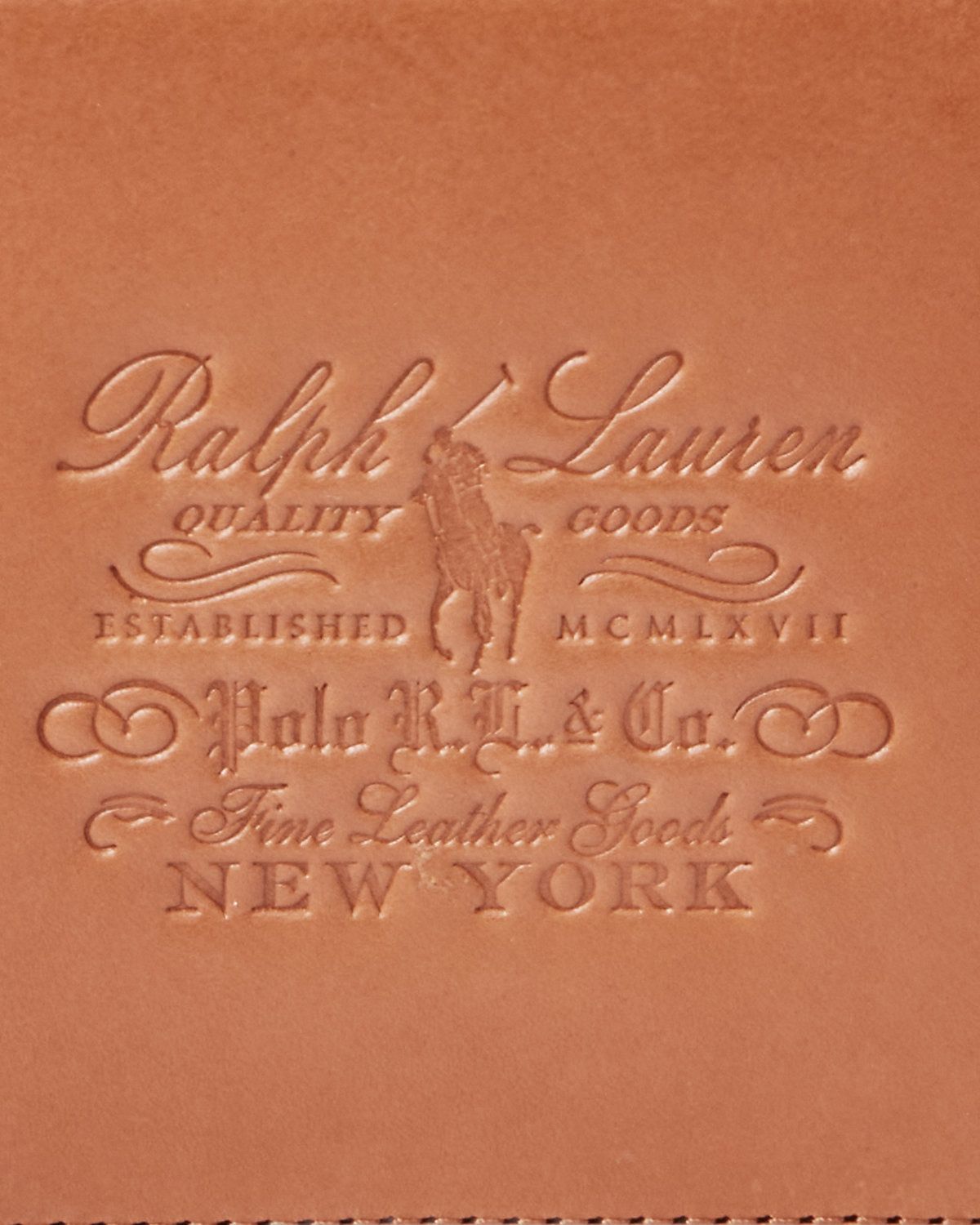 Polo Ralph Lauren Brown Heritage Leather Billfold Wallet