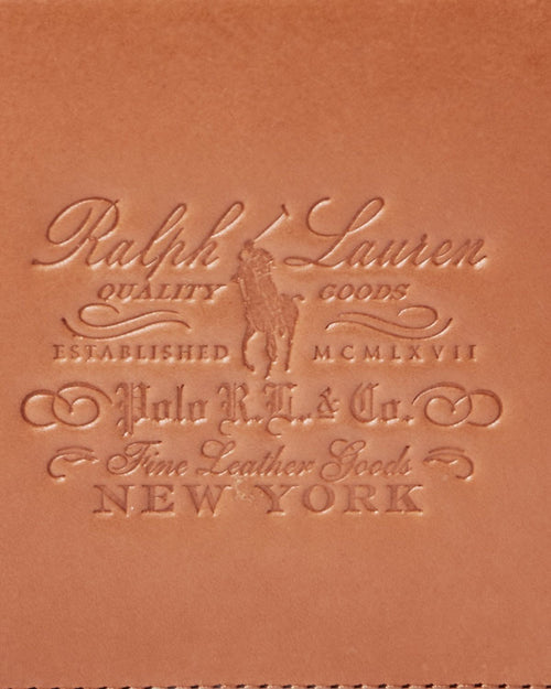 Polo Ralph Lauren Brown Heritage Leather Billfold Wallet