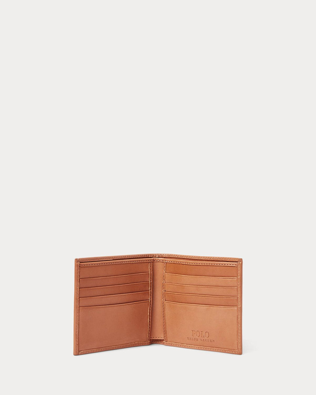 Polo Ralph Lauren Brown Heritage Leather Billfold Wallet