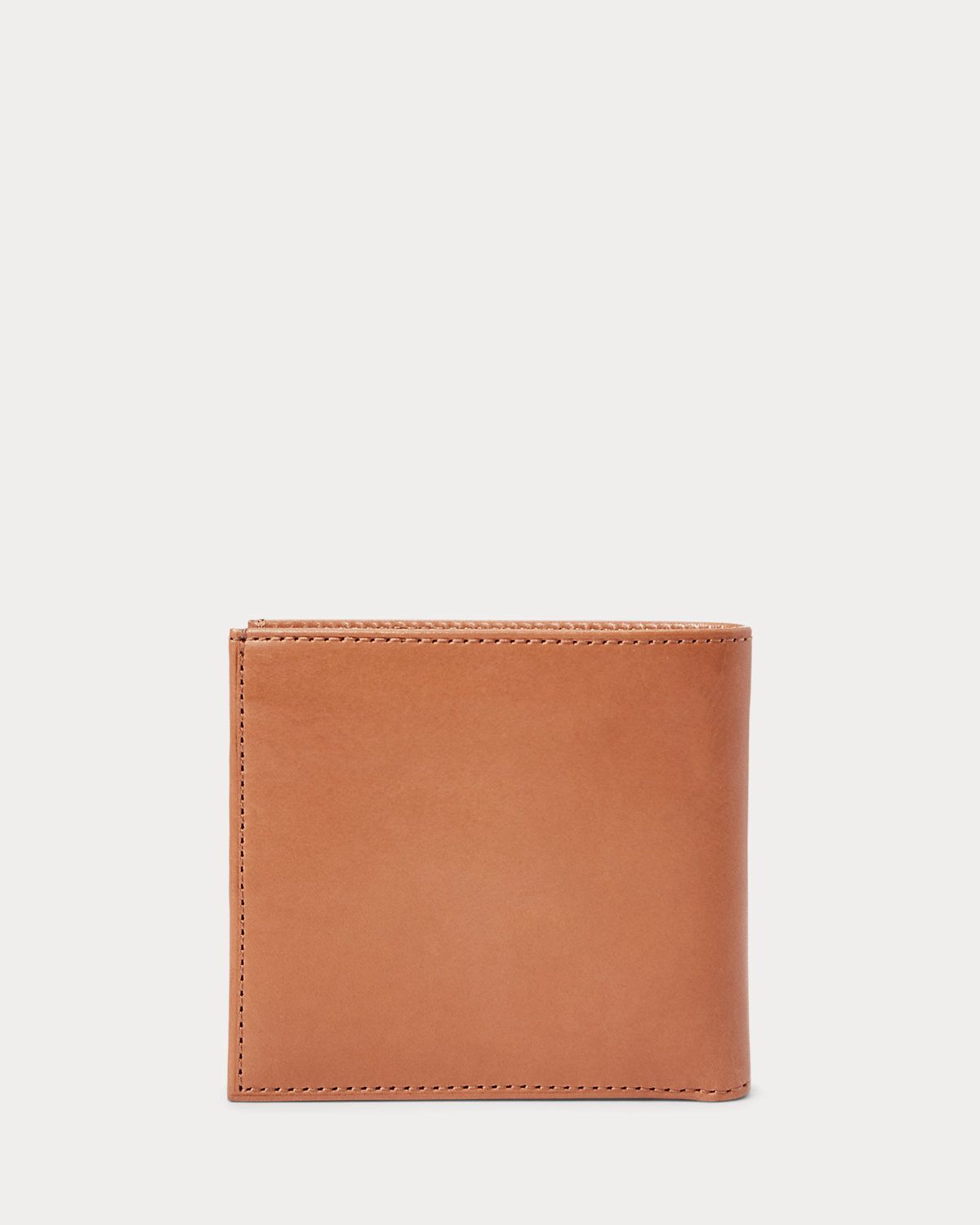 Polo Ralph Lauren Brown Heritage Leather Billfold Wallet