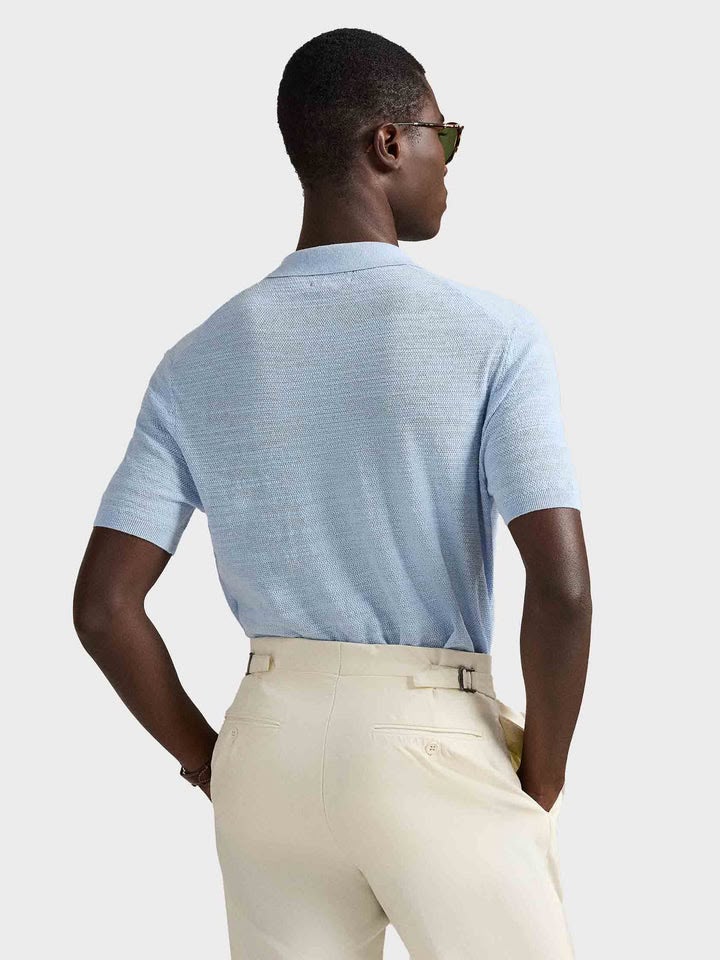 Ralph Lauren Light Blue Knitted Polo