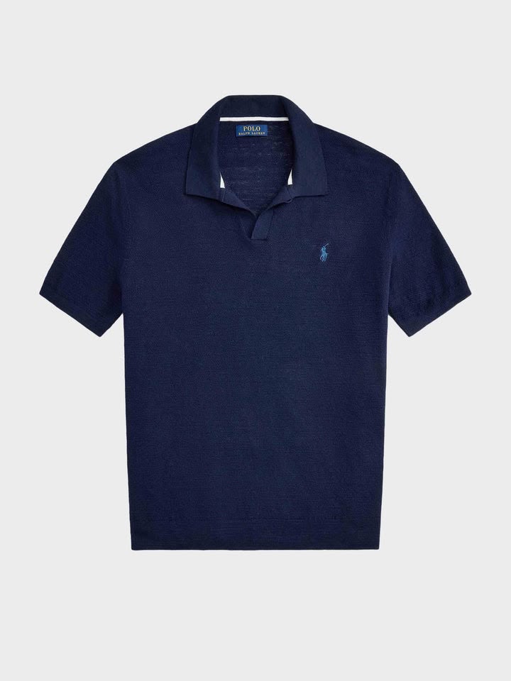 Ralph Lauren Navy Knitted Polo
