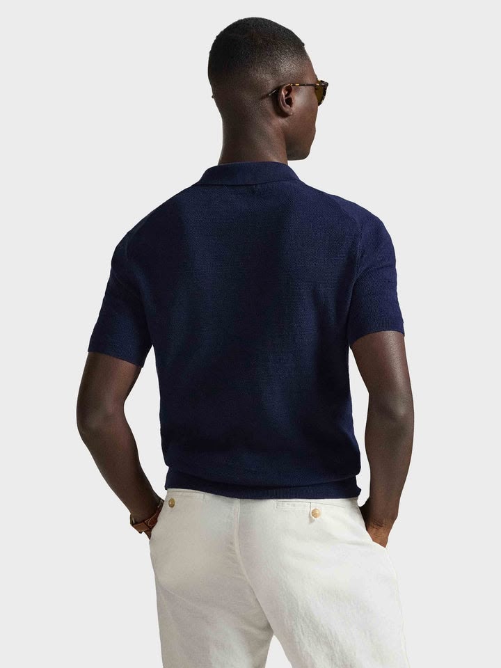 Ralph Lauren Navy Knitted Polo