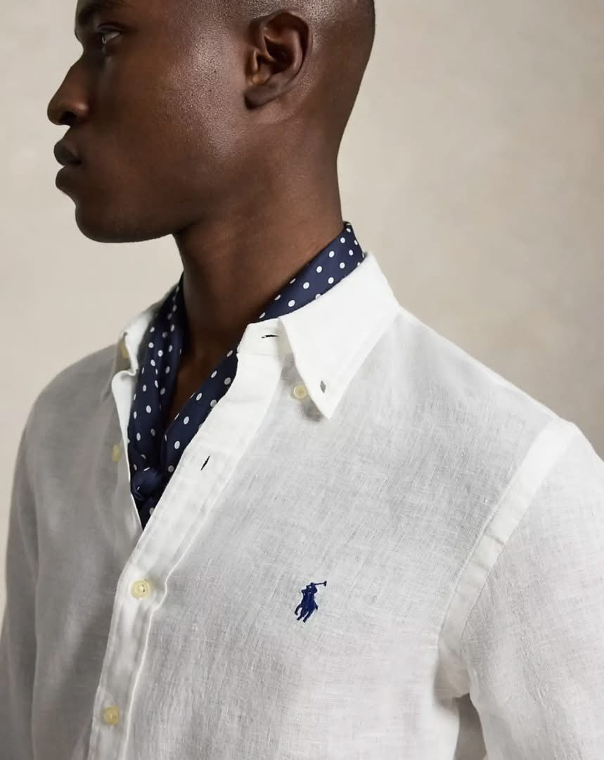 Ralph Lauren White Linen Shirt