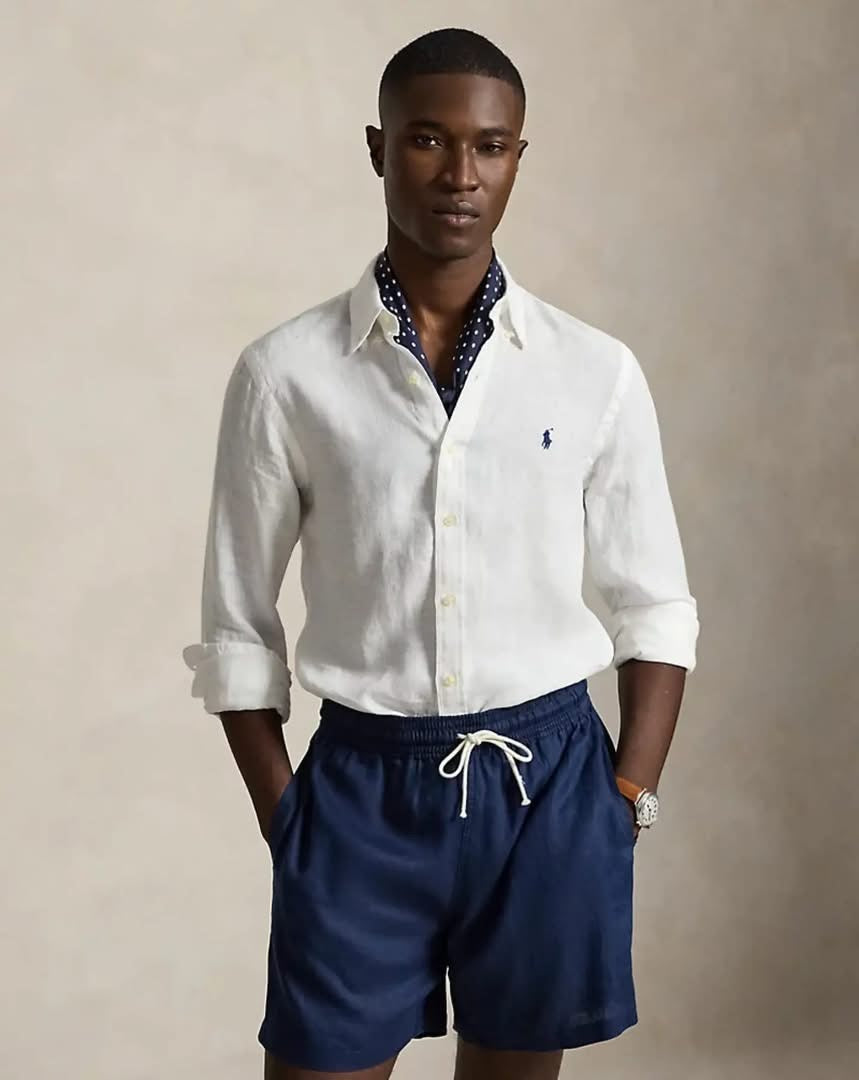 Ralph Lauren White Linen Shirt