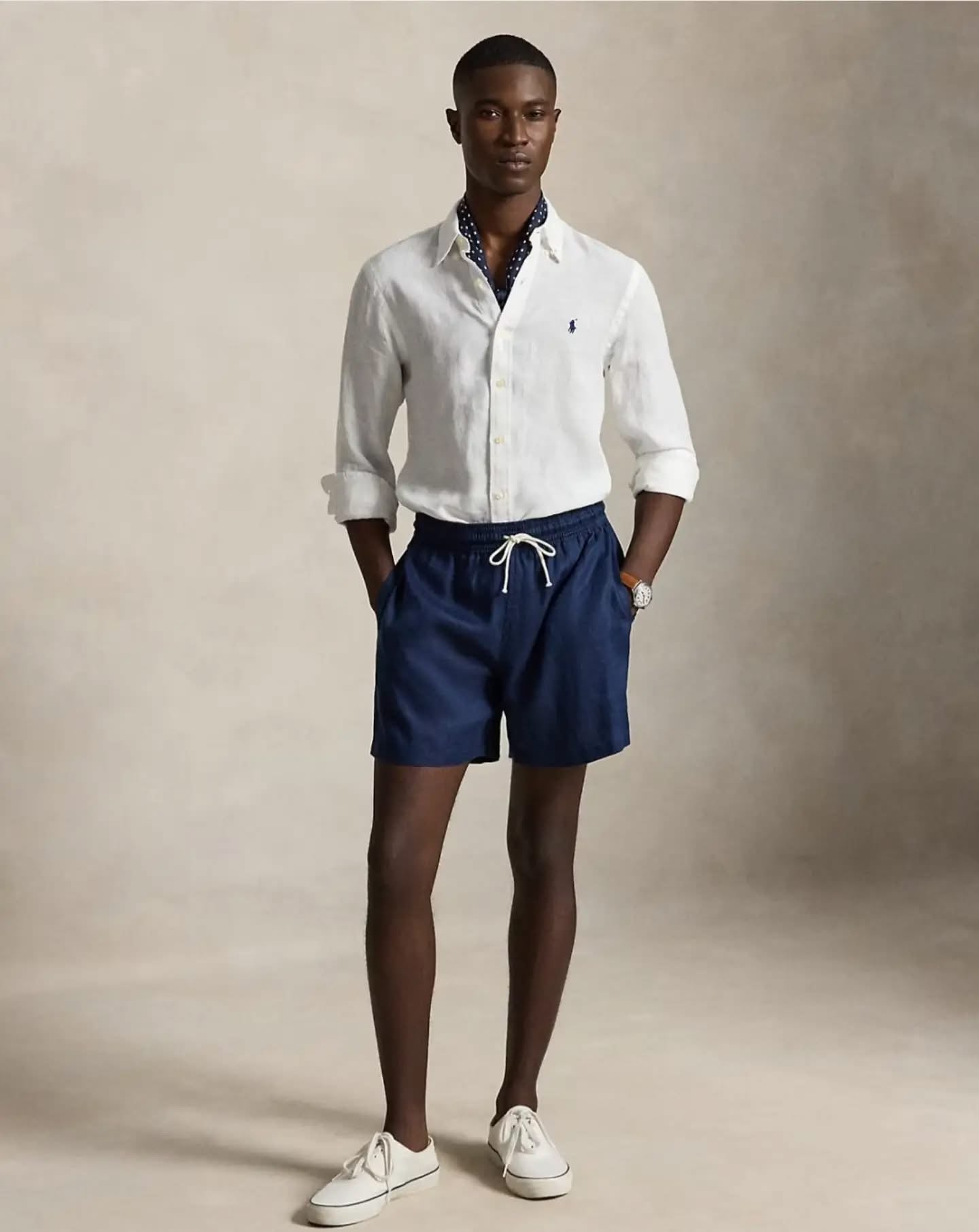 Ralph Lauren White Linen Shirt