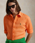 Ralph Lauren Orange Linen Shirt