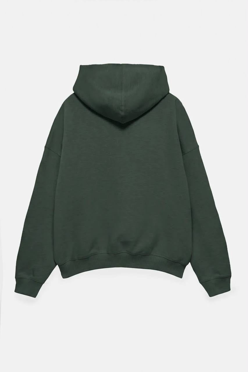 Pull&Bear Olive Basic Hoodie