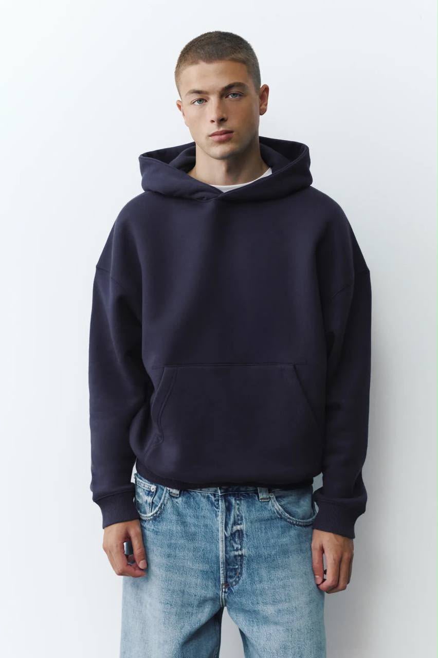 Pull&Bear Navy Basic Hoodie