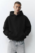 Pull&Bear Black Basic Hoodie