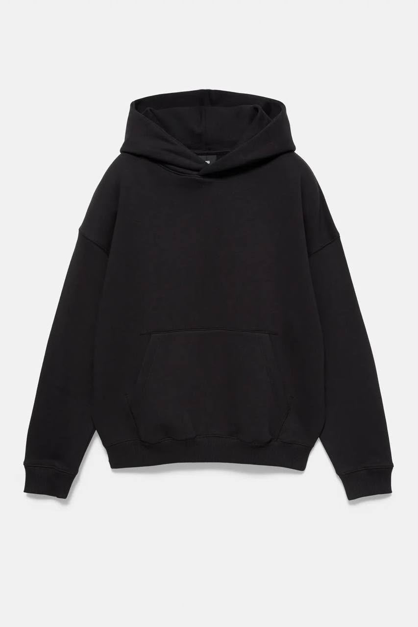 Pull&Bear Black Basic Hoodie