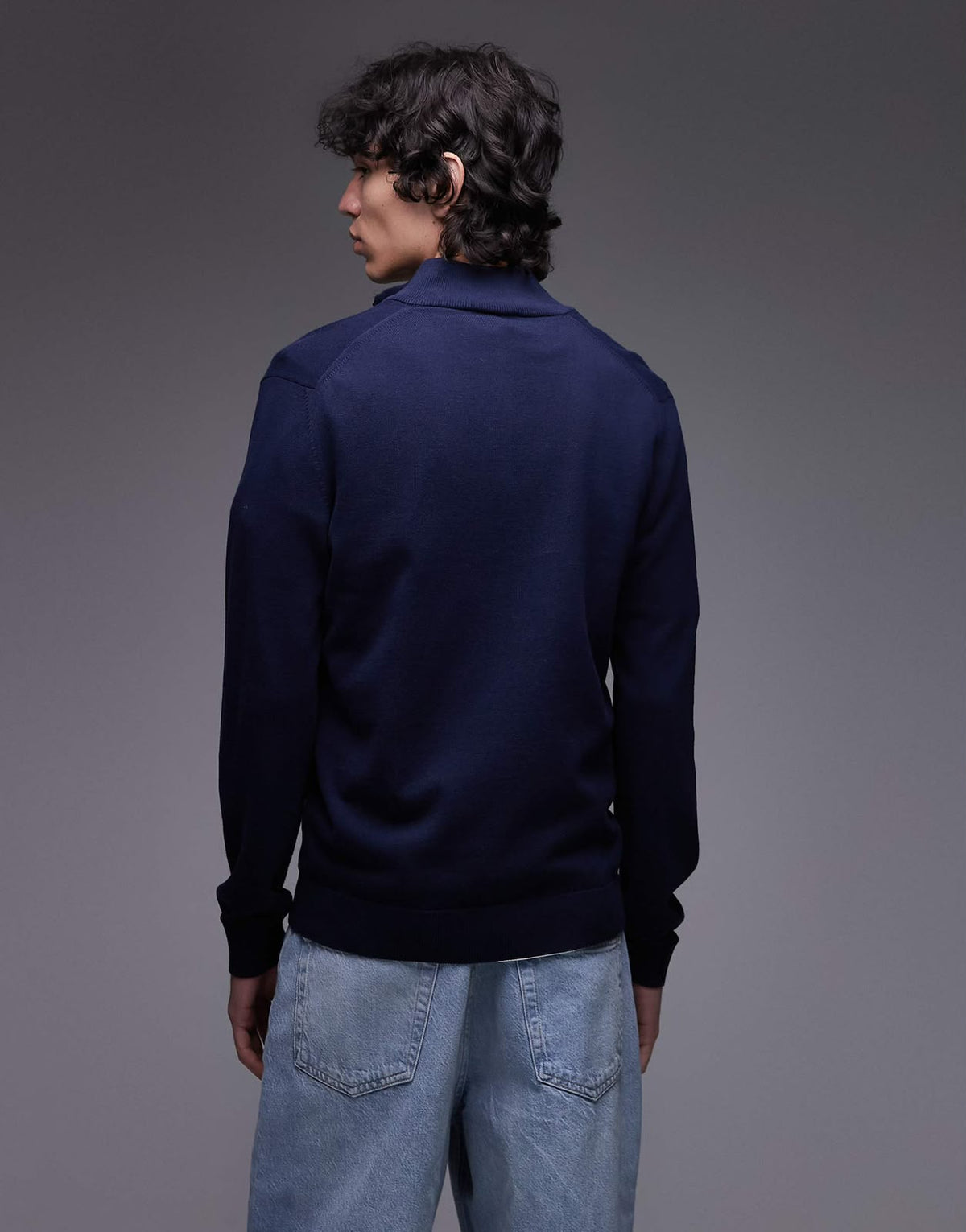 Lacoste Quarter-Zip Navy Pullover