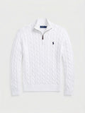 Polo Ralph Lauren White Quarter-Zip Pullover