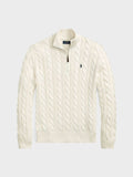 Polo Ralph Lauren Off White Quarter-Zip Pullover