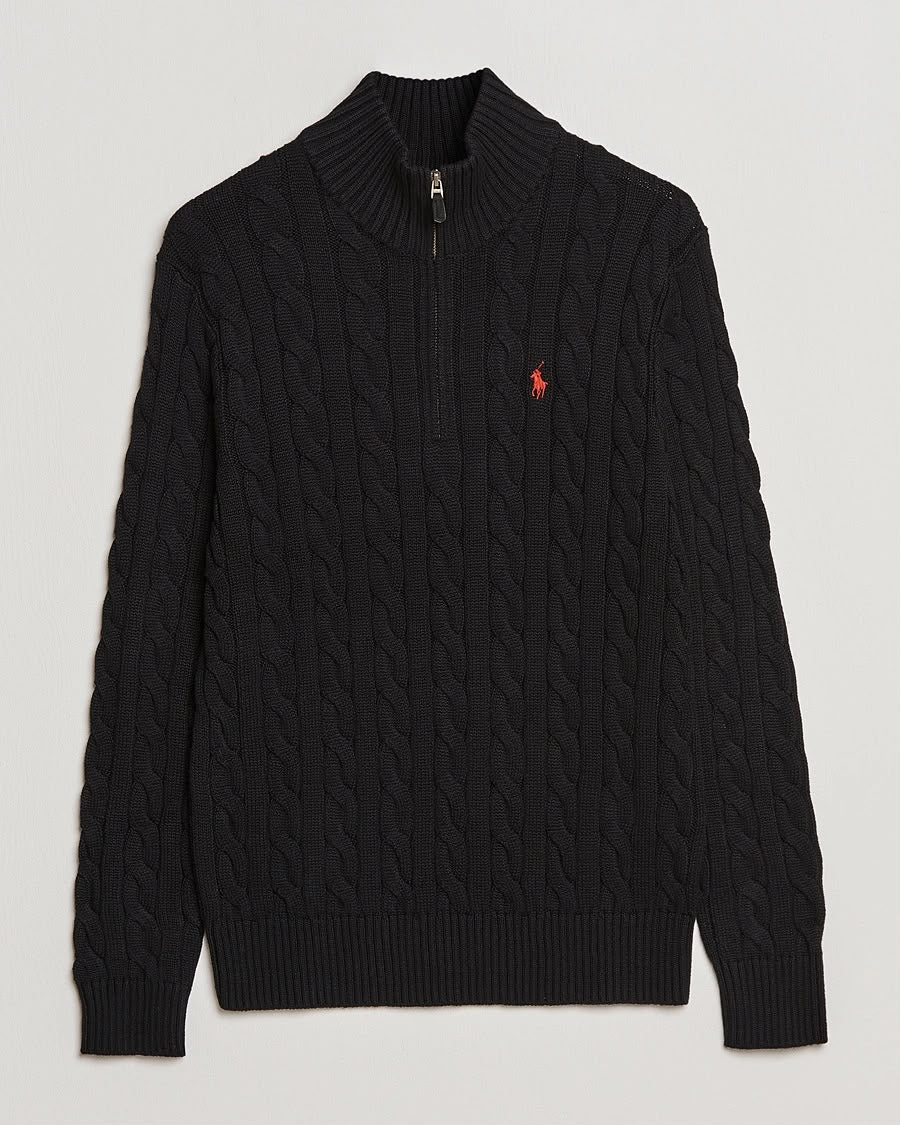Polo Ralph Lauren Black Quarter-Zip Pullover