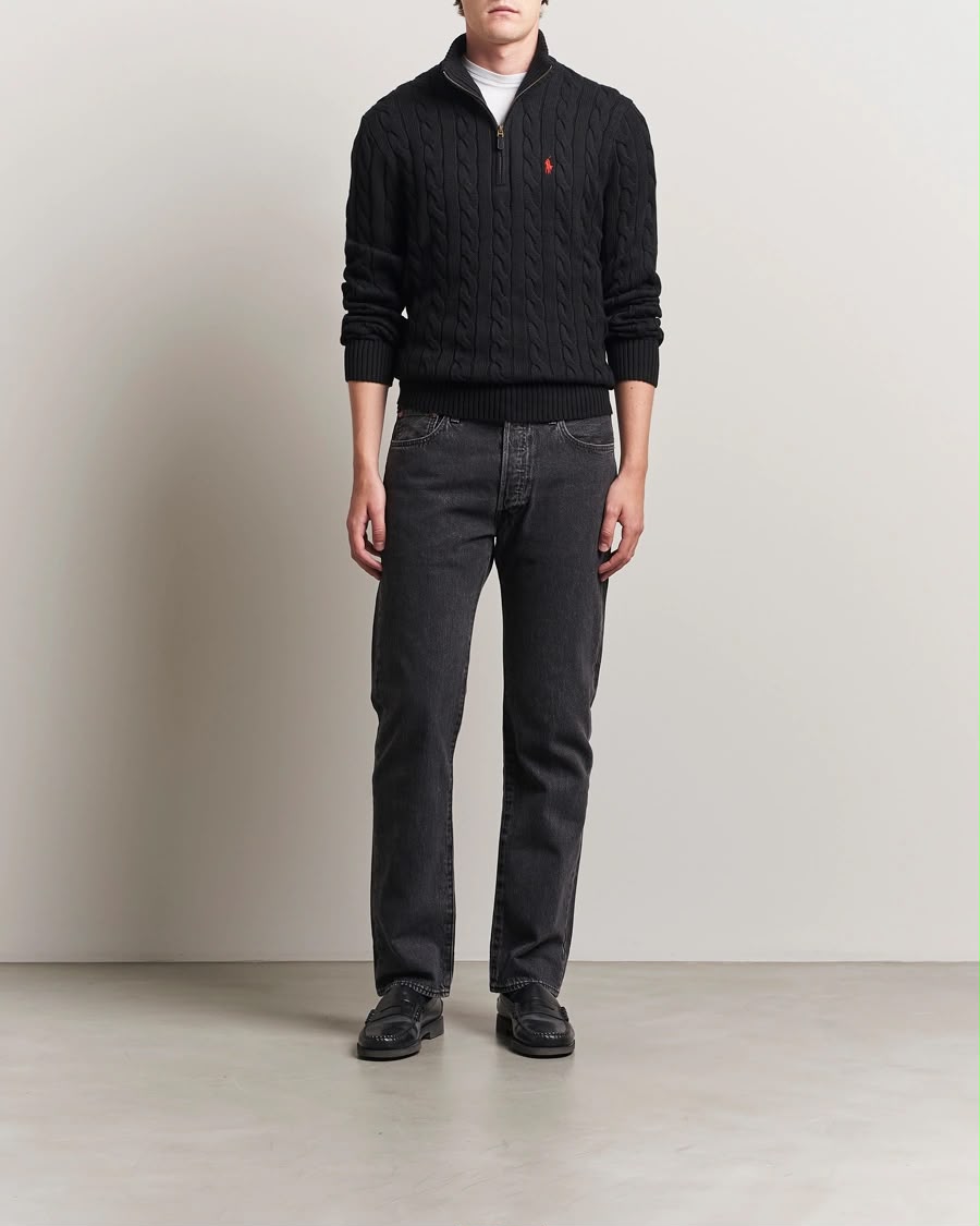 Polo Ralph Lauren Black Quarter-Zip Pullover