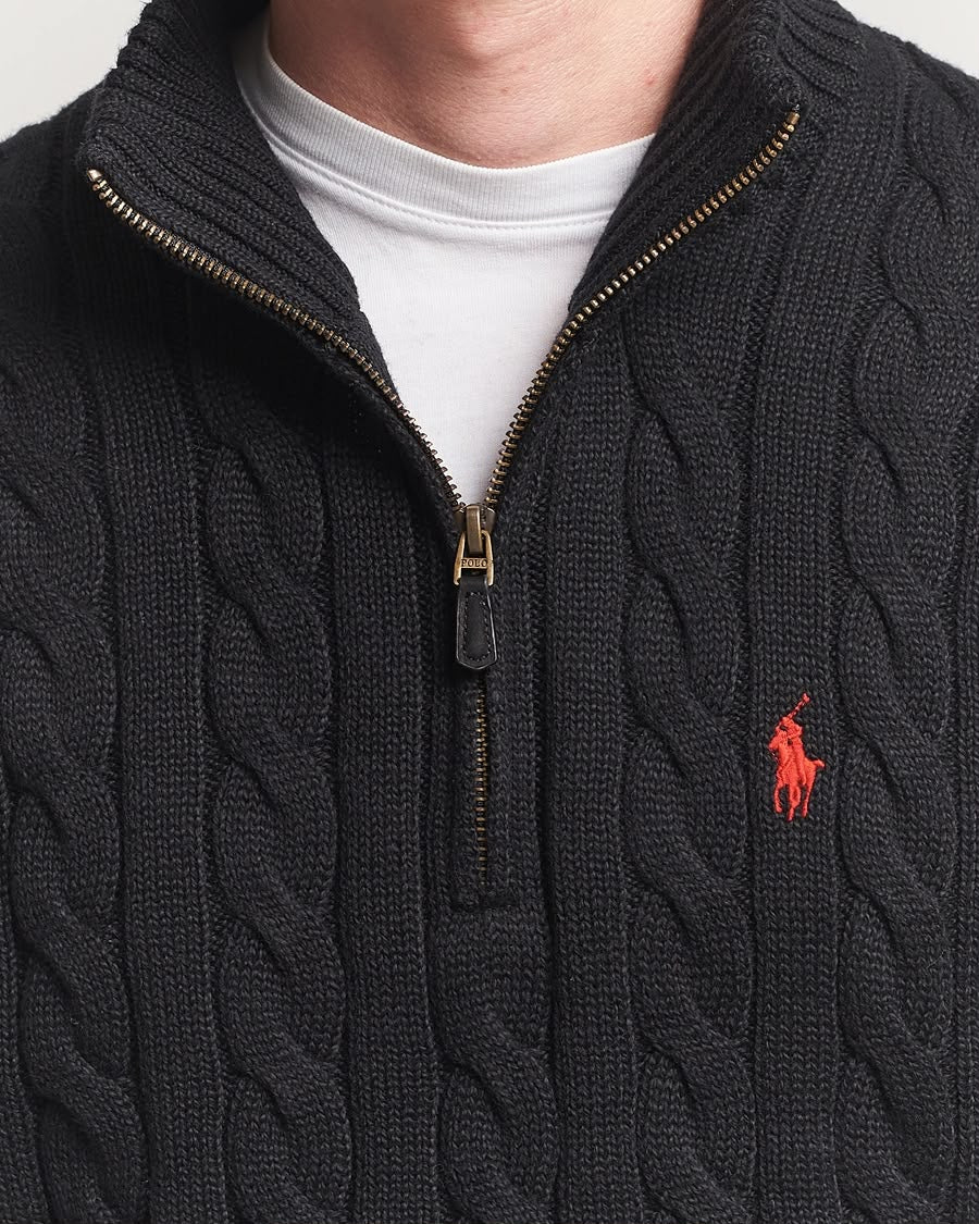 Polo Ralph Lauren Black Quarter-Zip Pullover