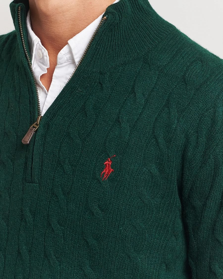 Polo Ralph Lauren Olive Quarter-Zip Pullover